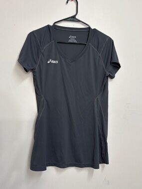 Women’s deep gray asics short sleeve top asics outdoor t shirt running